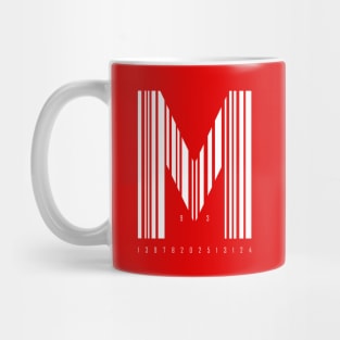 Mighty Max Bar Code (WHITE) Mug